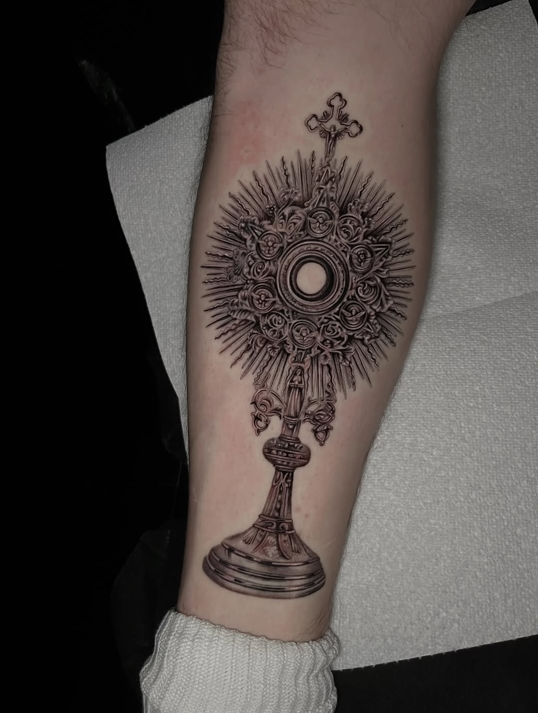 Tattoo by @tattoohaze — black_and_grey