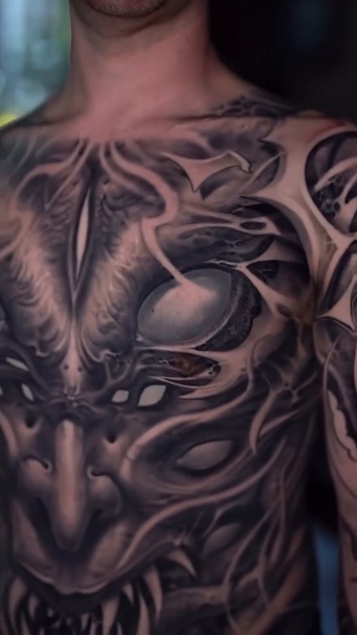 Tattoo by @victorportugal — blackwork