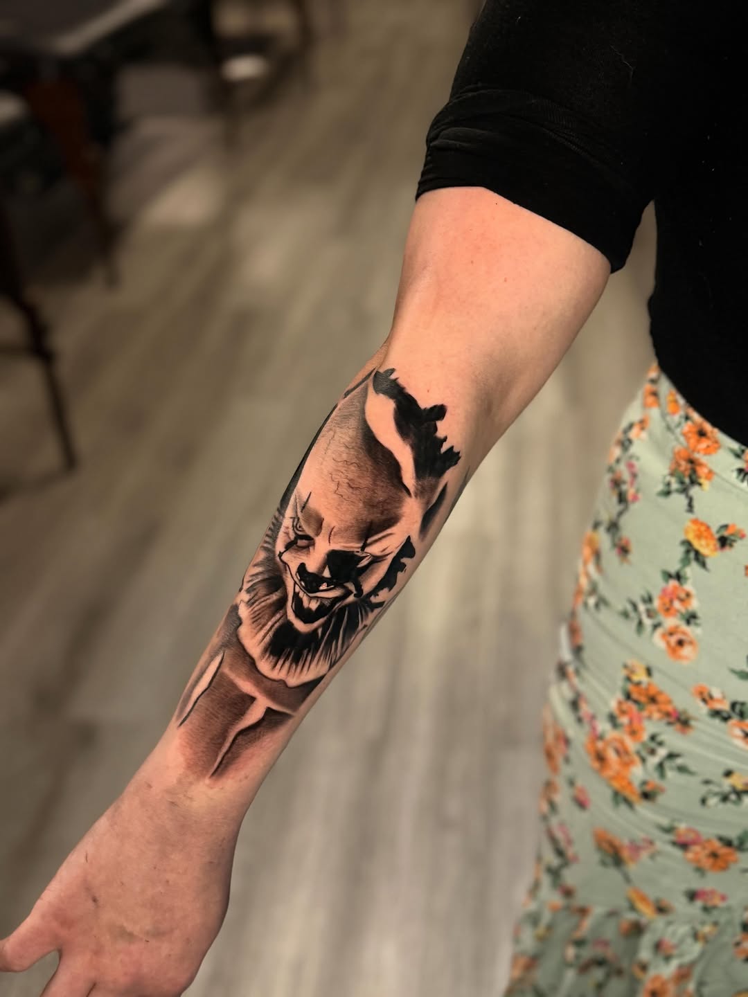Tattoo by @unrendered_tattz — realism, black_and_grey