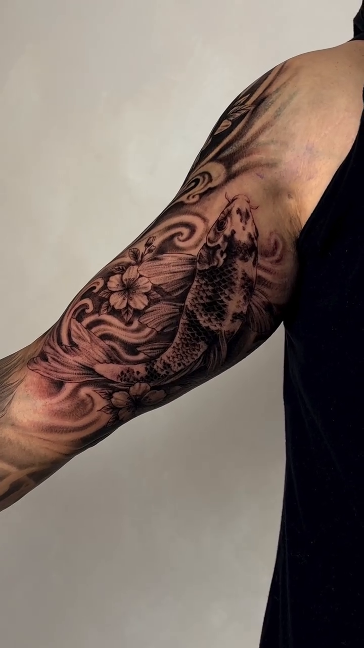 Tattoo by @tatsbysums — japanese_irezumi, black_and_grey