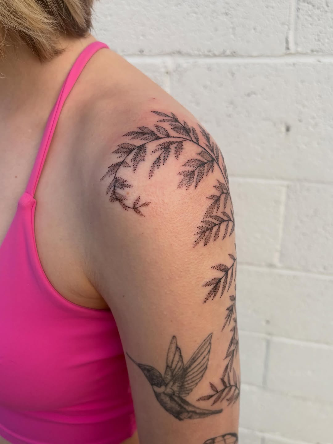 Tattoo by @apricot.pokes β dotwork, fine_line