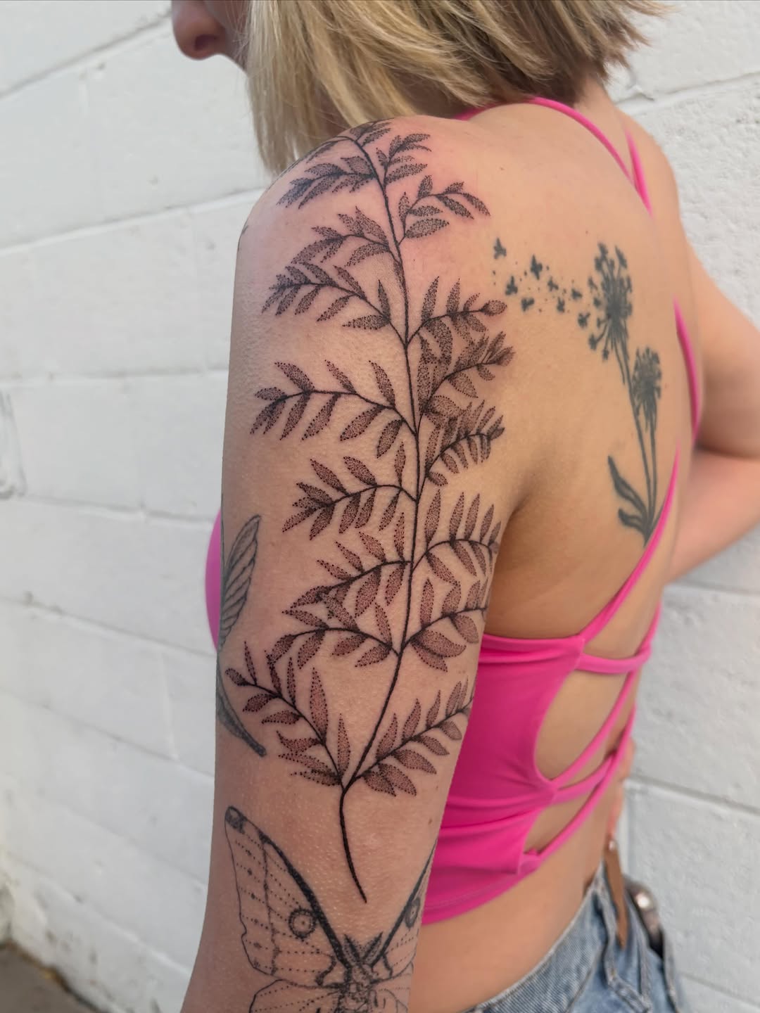 Tattoo by @apricot.pokes β dotwork, fine_line