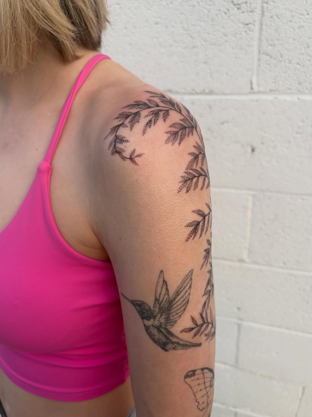 Tattoo by @apricot.pokes β dotwork, realism