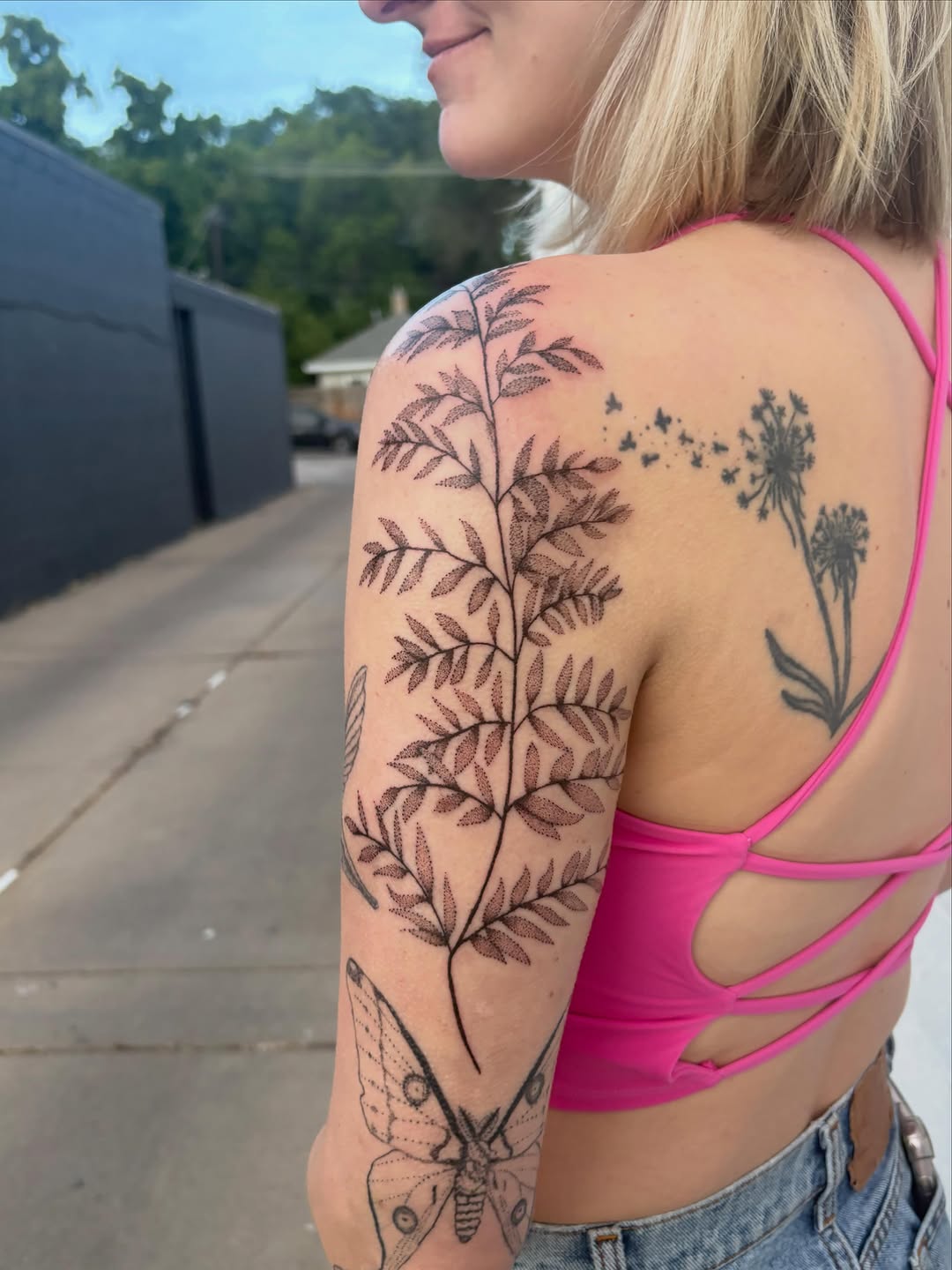 Tattoo by @apricot.pokes β dotwork, fine_line