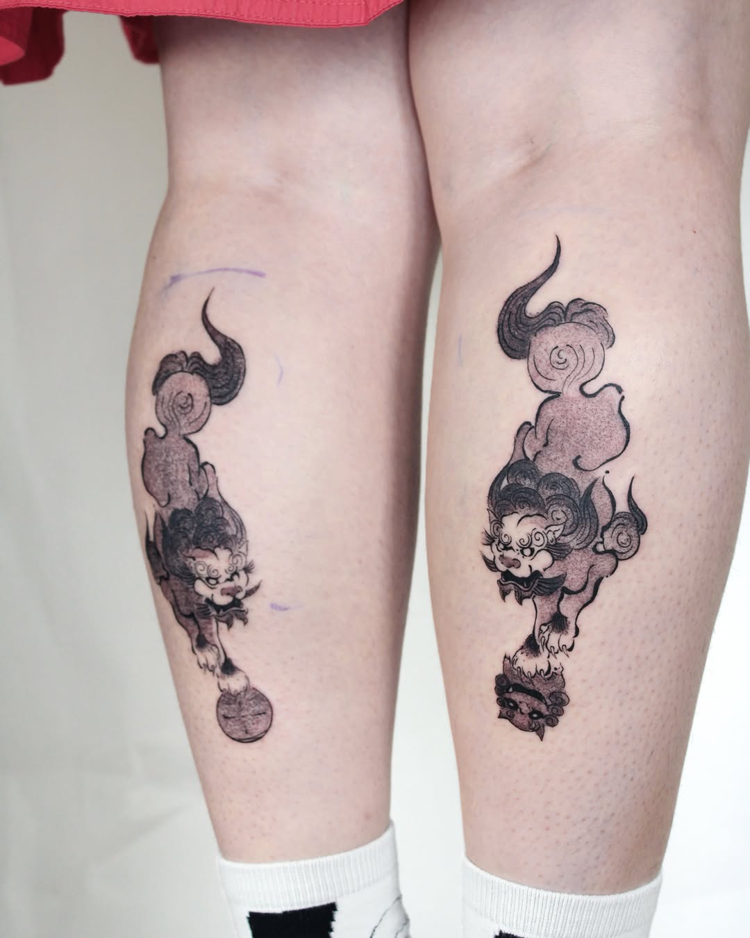 Tattoo by @tatpiaooo — japanese_irezumi, black_and_grey