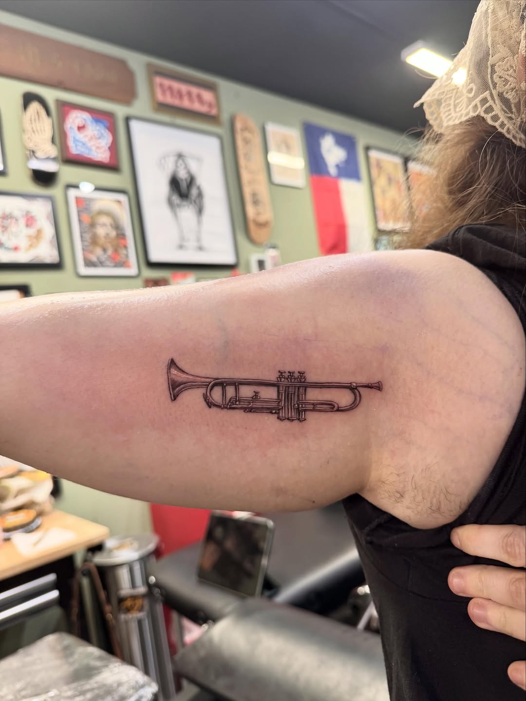 Tattoo by @kenzietattoos — illustrative, black_and_grey