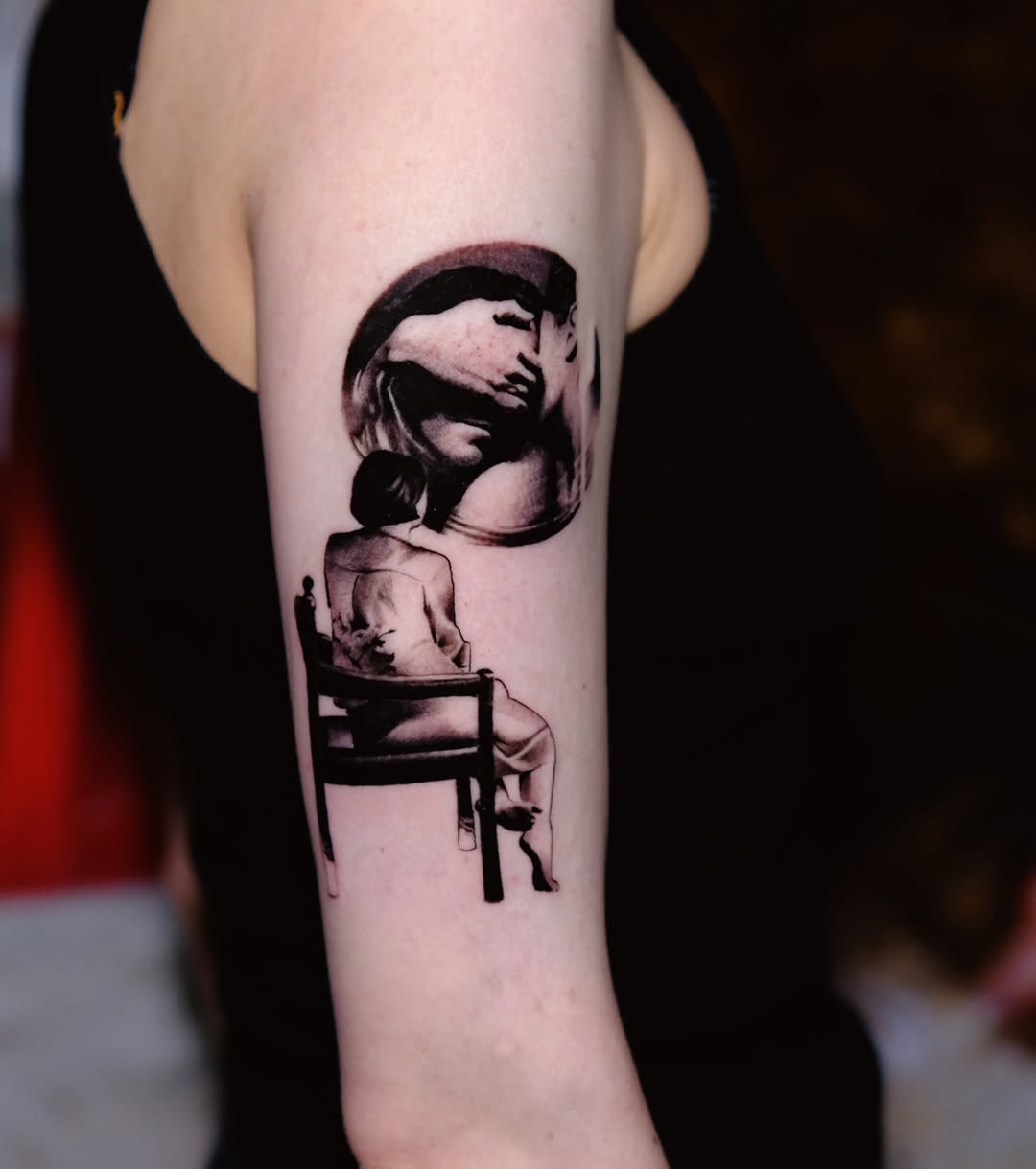 Tattoo by @maksim_patrick — black_and_grey, surrealism
