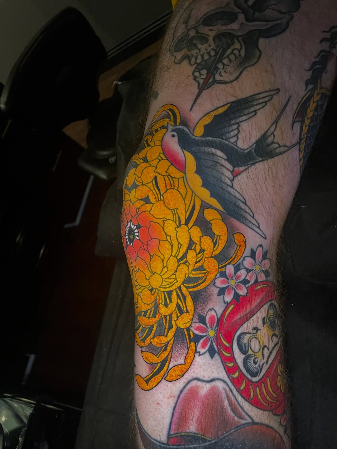 Tattoo by @jimsylviatattoo — japanese_irezumi, american_traditional