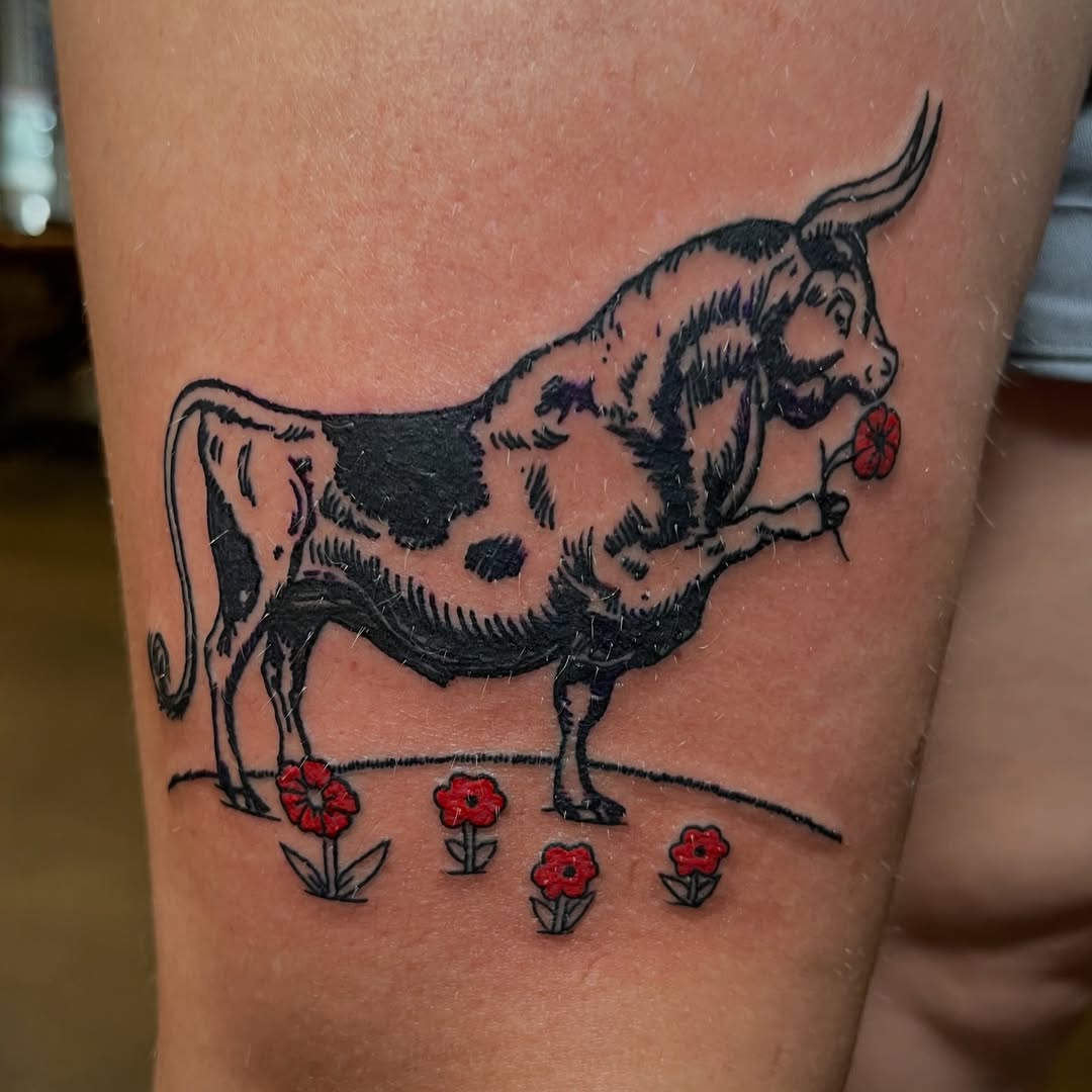 Tattoo by @corylarge — black_and_grey, fine_line