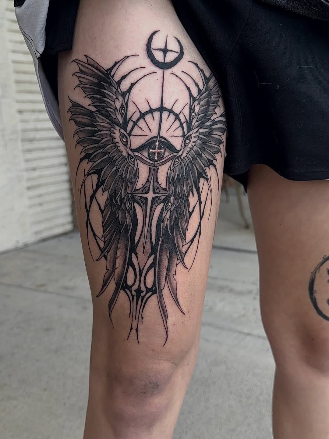 Tattoo by @immortal_tattoos96 β blackwork, ornamental