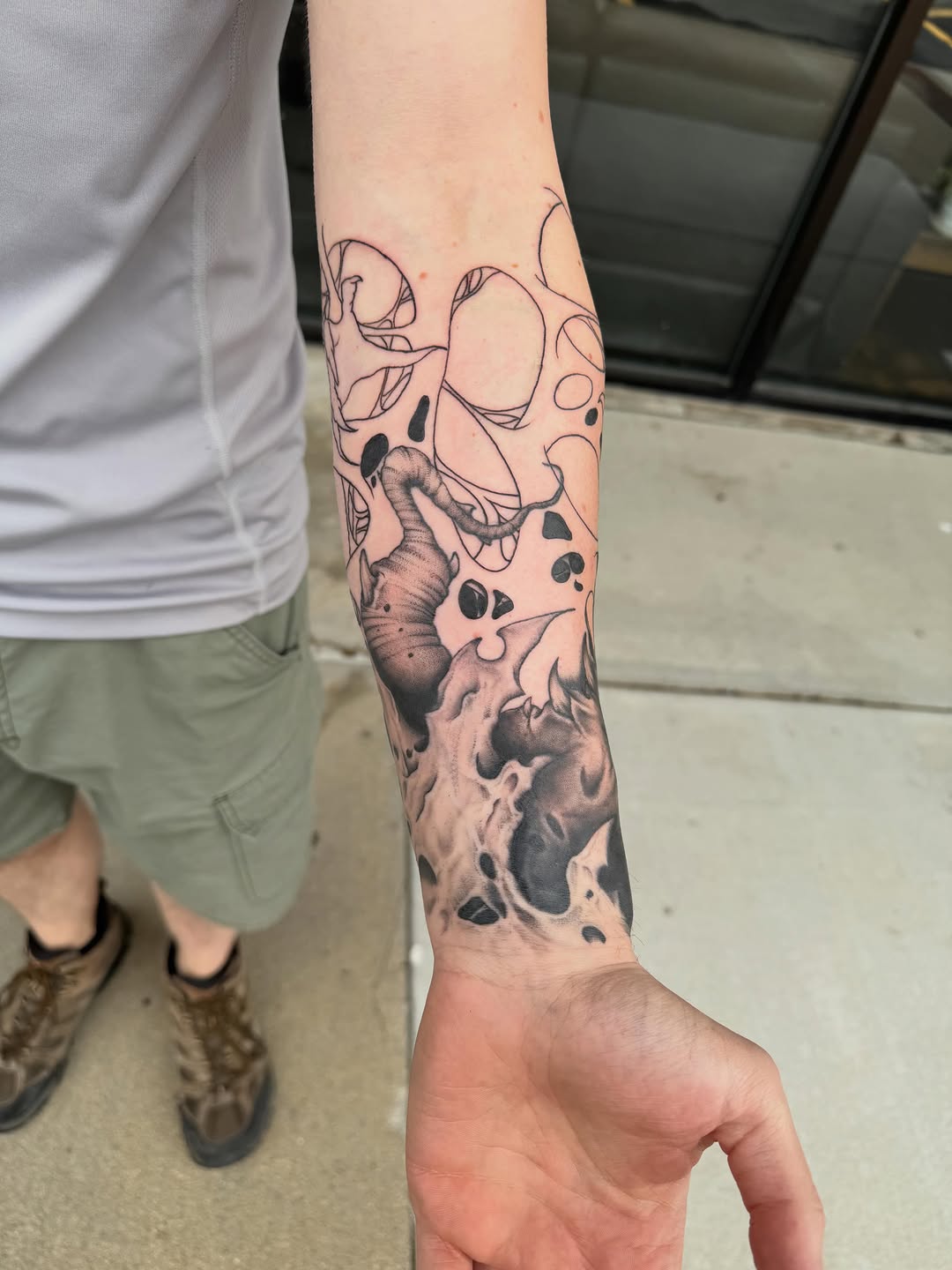 Tattoo by @jonflemingtattoos — black_and_grey, illustrative