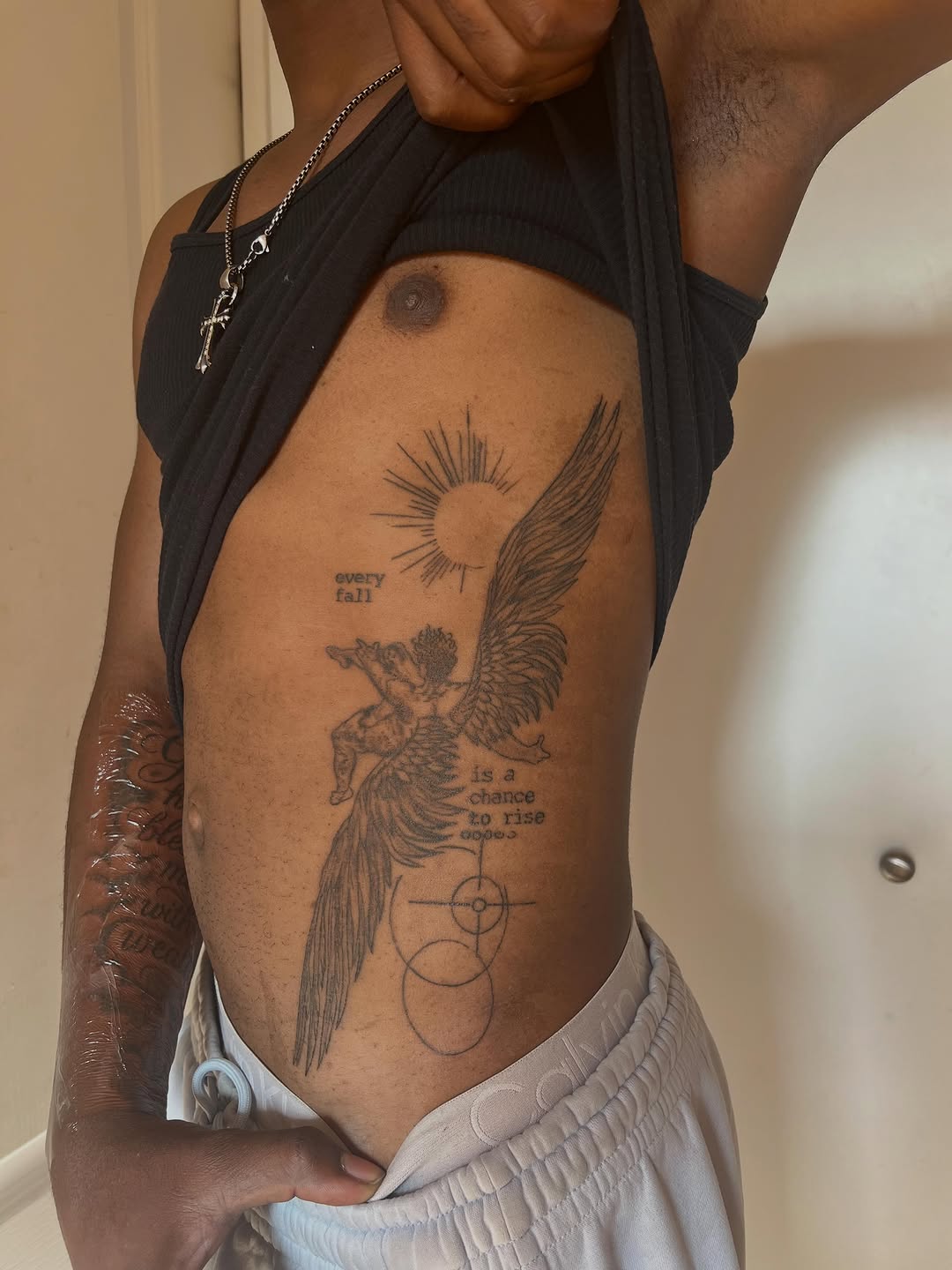 Tattoo by @tattedupbaddies_ — fine_line, lettering_script