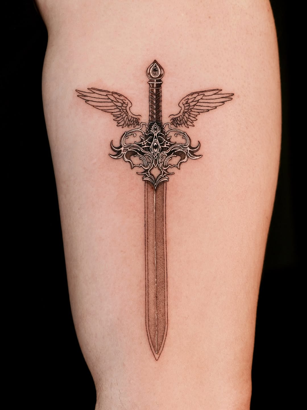 Tattoo by @pobitattoo — black_and_grey, ornamental
