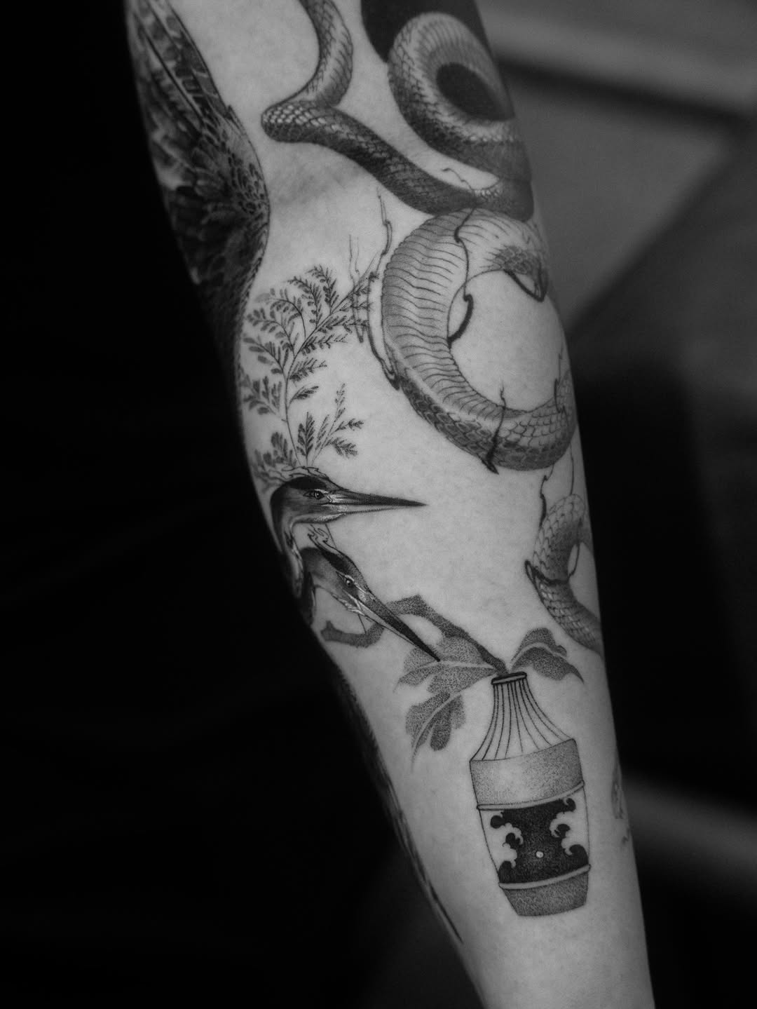 Tattoo by @lejobravo — black_and_grey, realism