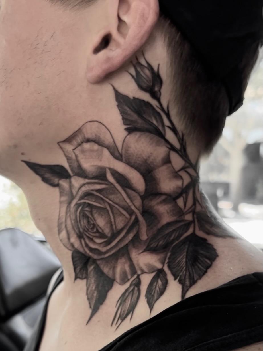 Tattoo by @mimzipma — black_and_grey, realism