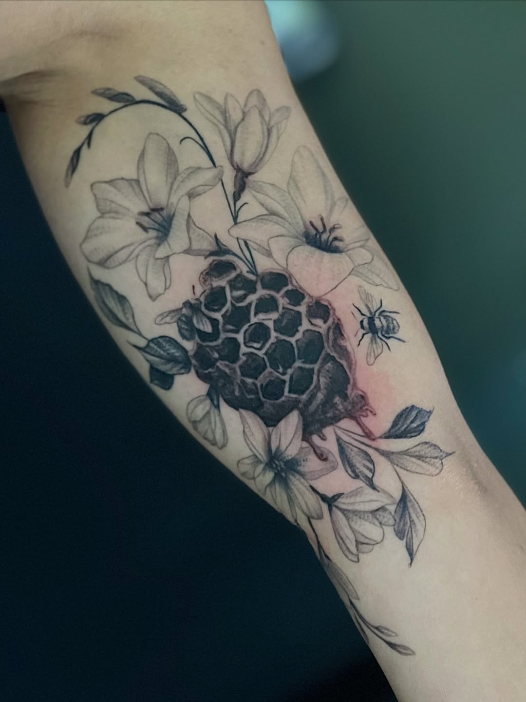 Tattoo by @mimzipma — realism, black_and_grey