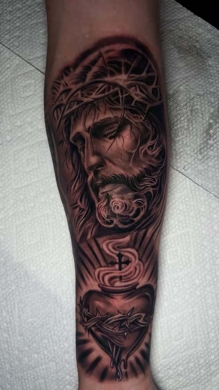 Tattoo by @kevoiinks — realism, black_and_grey