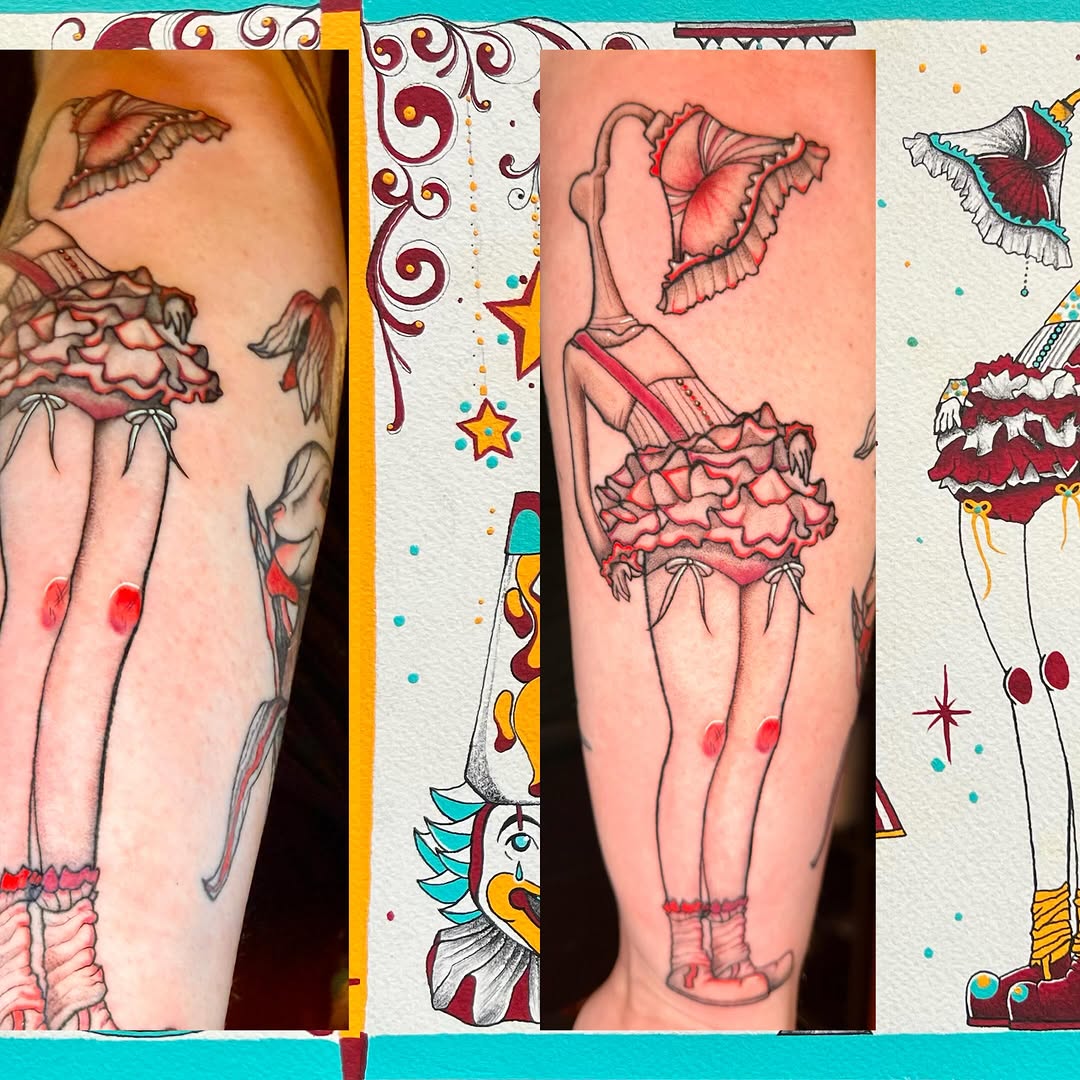 Tattoo by @piss.tats — illustrative, new_school