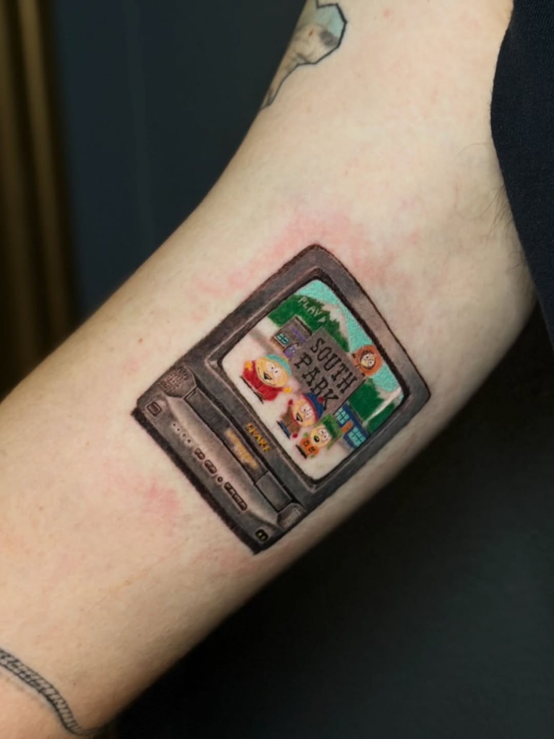 Tattoo by @tiptopartist — realism, anime