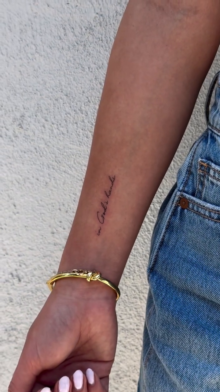 Tattoo by @amariisonn — fine_line, lettering_script