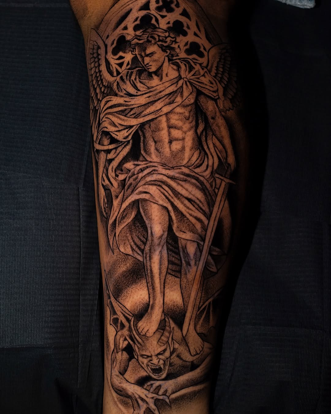 Tattoo by @javiink_rm — black_and_grey, realism