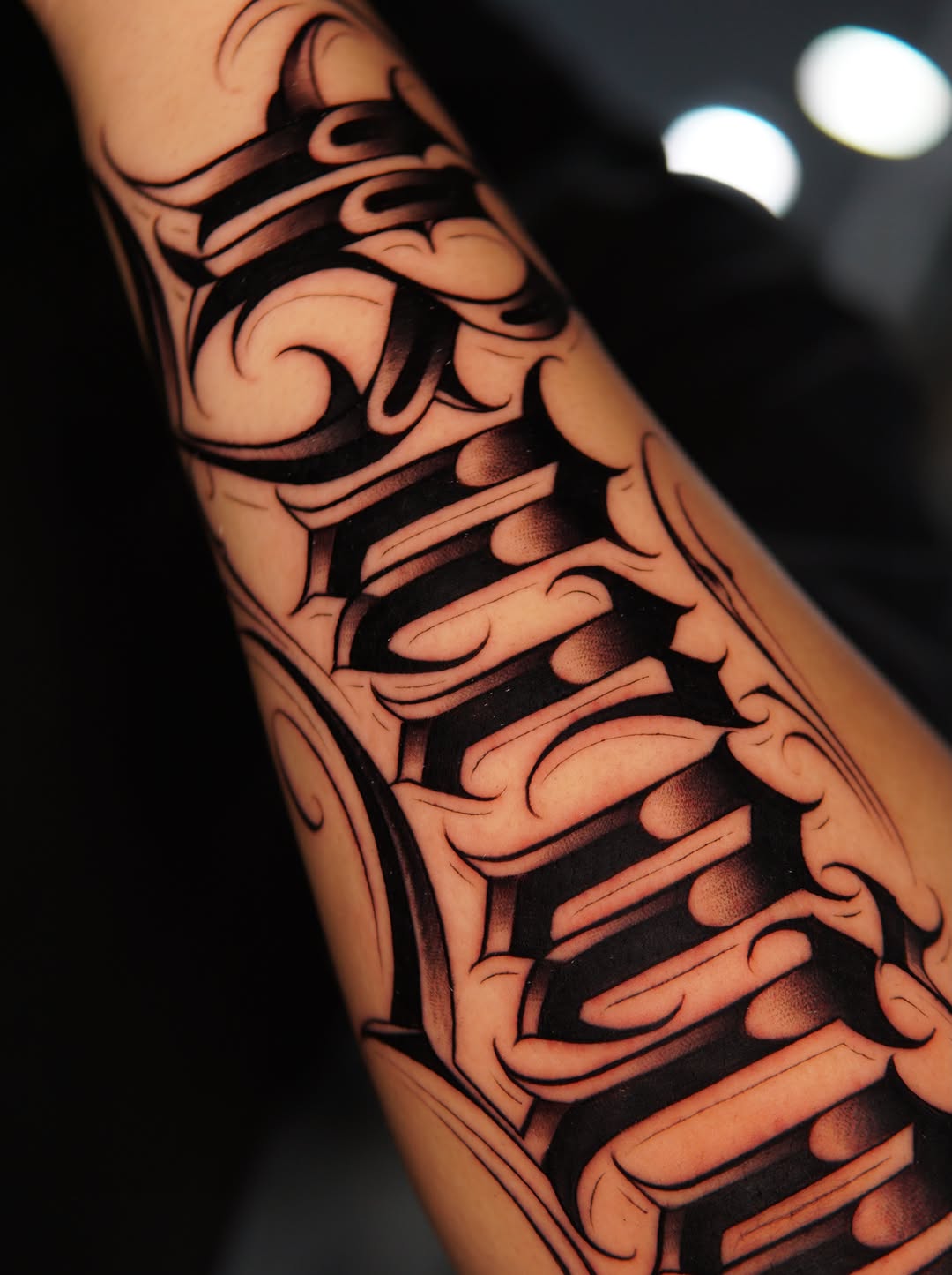 Tattoo by @tattoos.by.cristian — lettering_script, blackwork