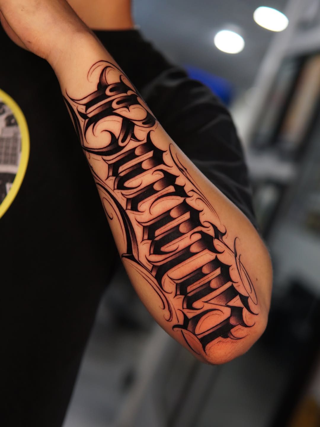 Tattoo by @tattoos.by.cristian — lettering_script, blackwork