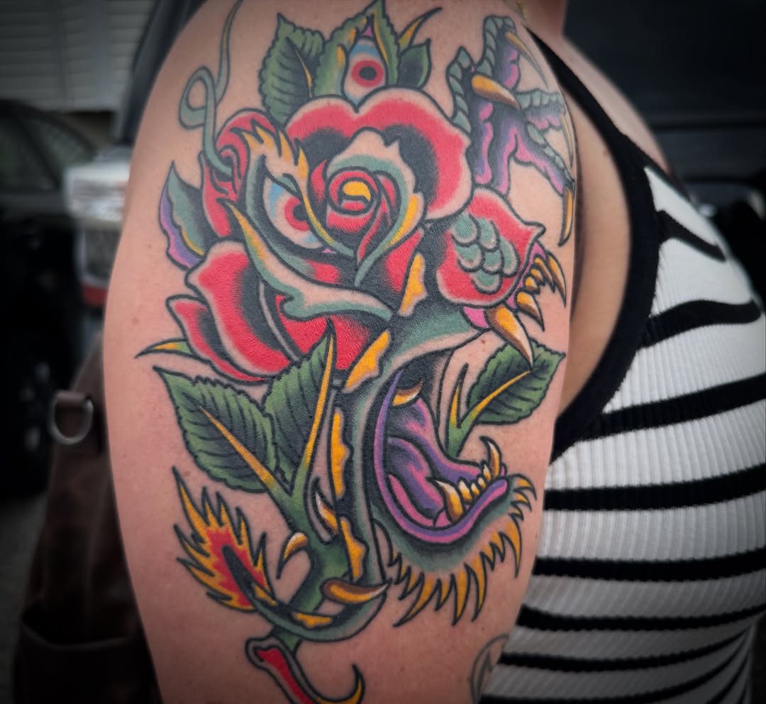 Tattoo by @_wooderson_ β american_traditional
