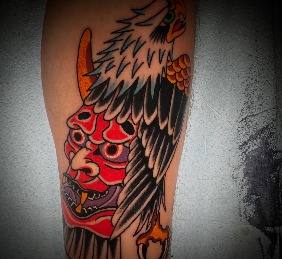 Tattoo by @_wooderson_ β american_traditional, japanese_irezumi