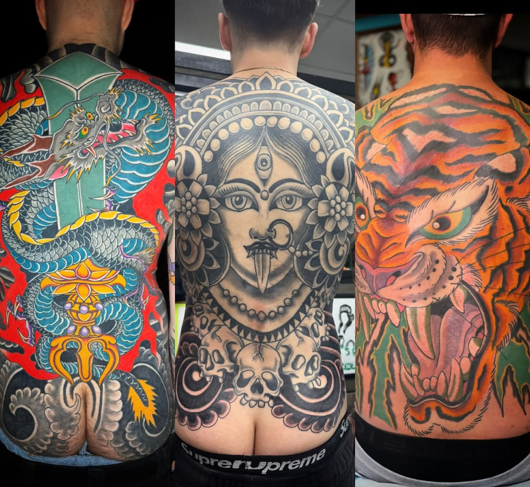Tattoo by @_wooderson_ β japanese_irezumi, black_and_grey