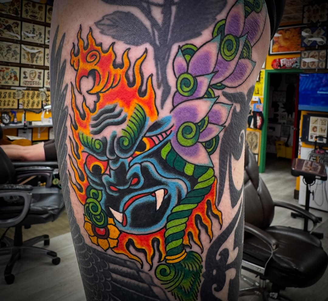 Tattoo by @_wooderson_ β japanese_irezumi, neo_traditional