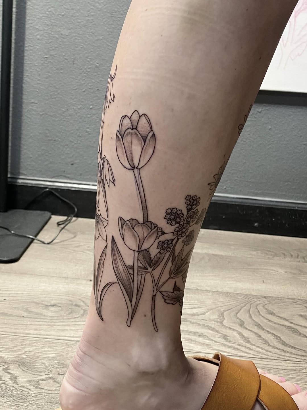 Tattoo by @tattoofiendclub — fine_line, black_and_grey