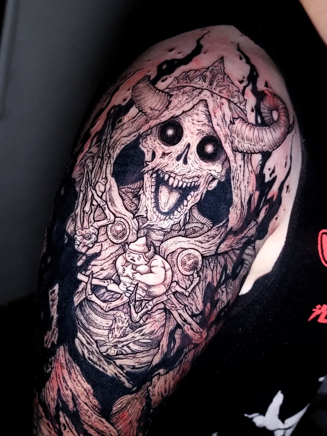 Tattoo by @dazorath — dark_realism, blackwork