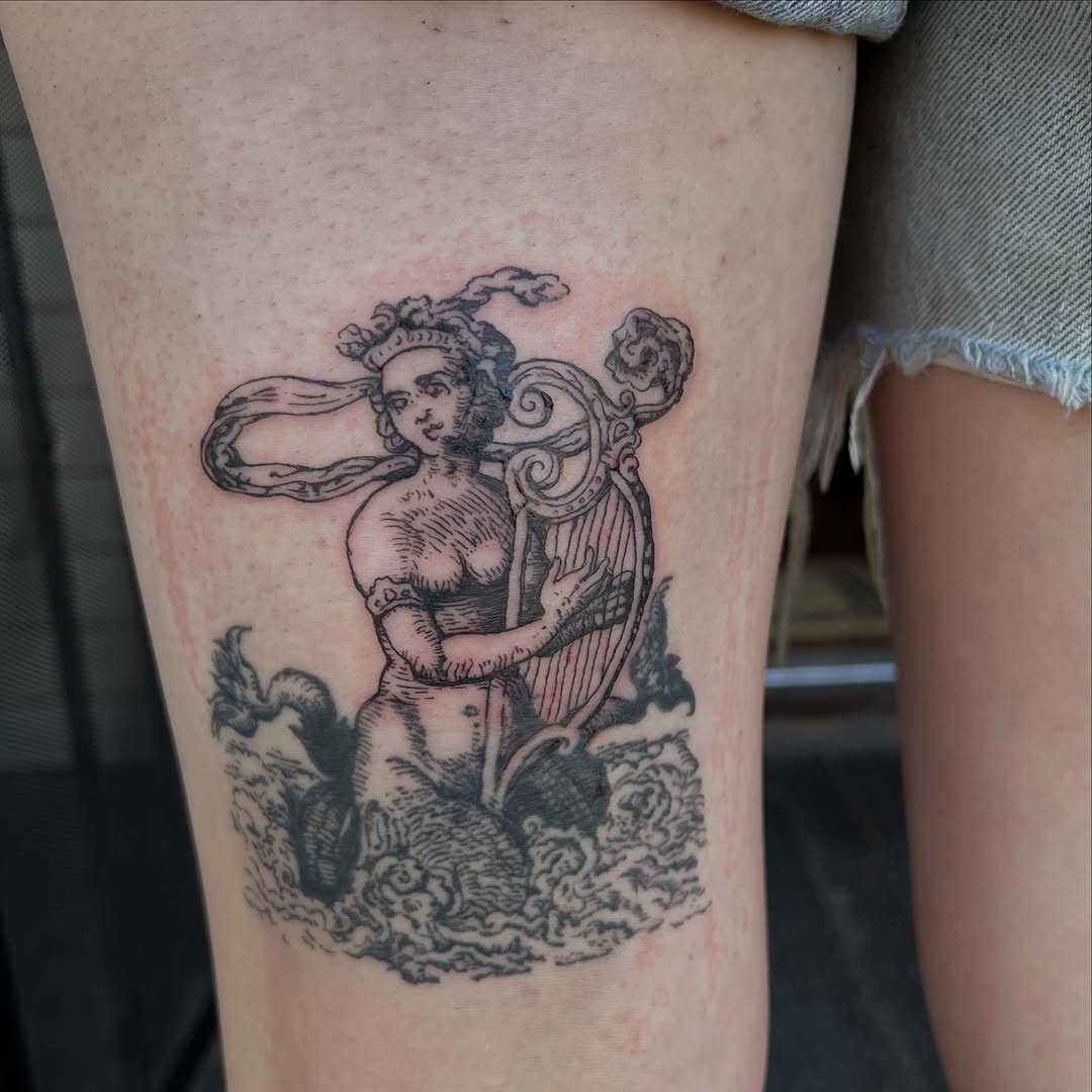 Tattoo by @vincent_espinoza_tattoo — black_and_grey, illustrative