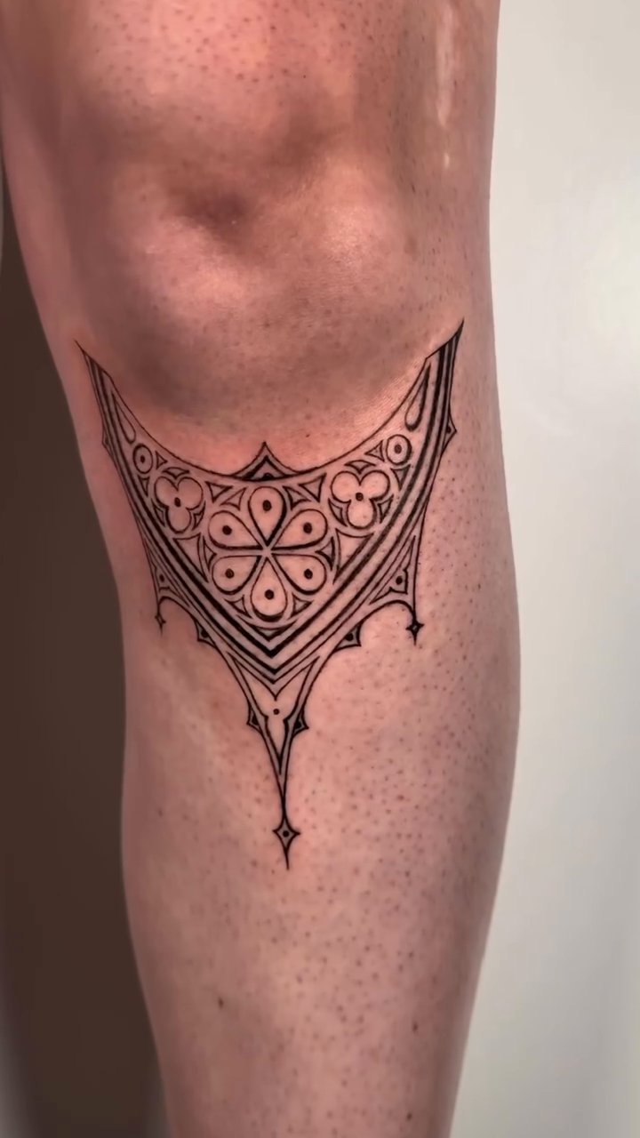 Tattoo by @morganbirch.tattoo — geometric, dotwork