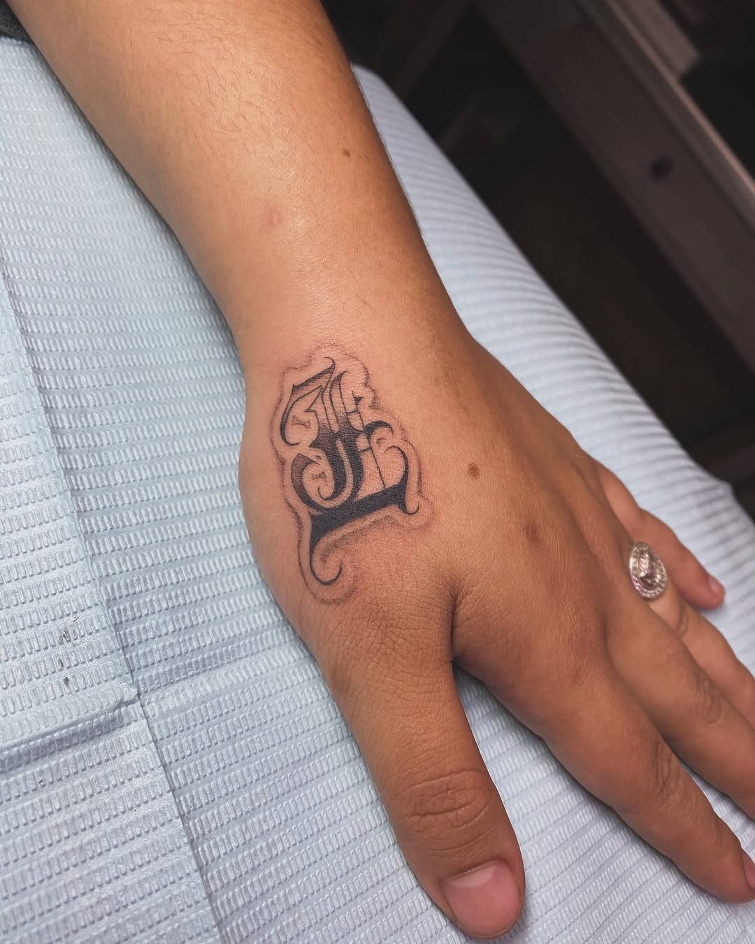 Tattoo by @ramsie_atc — lettering_script, blackwork