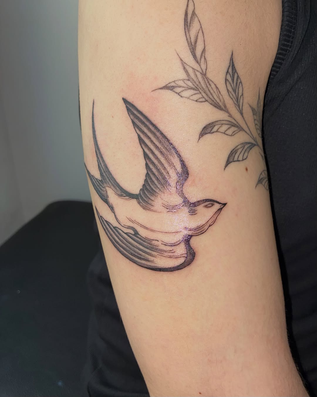 Tattoo by @stee_tt โ fine_line, black_and_grey