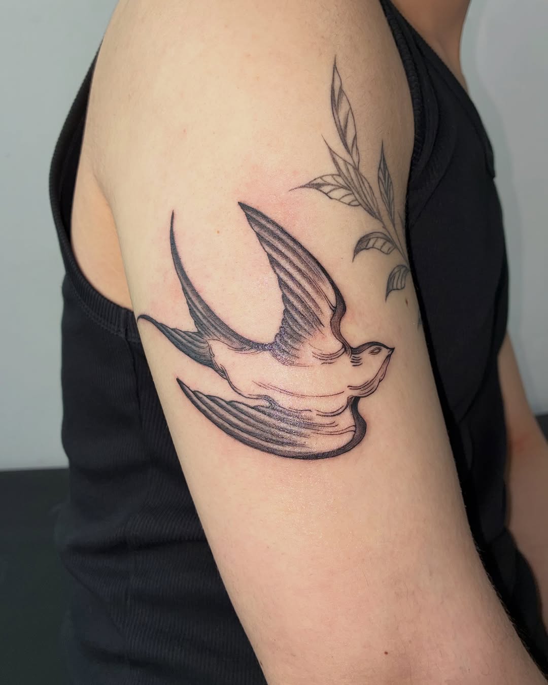 Tattoo by @stee_tt โ fine_line, black_and_grey