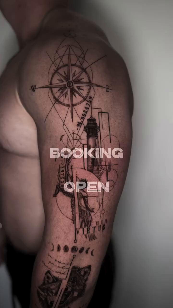 Tattoo by @tapz.zzz — geometric, black_and_grey