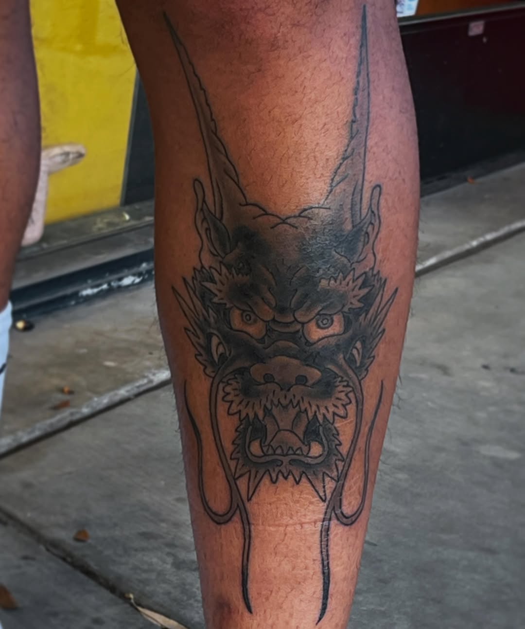 Tattoo by @markpeoplestattoos — japanese_irezumi, black_and_grey