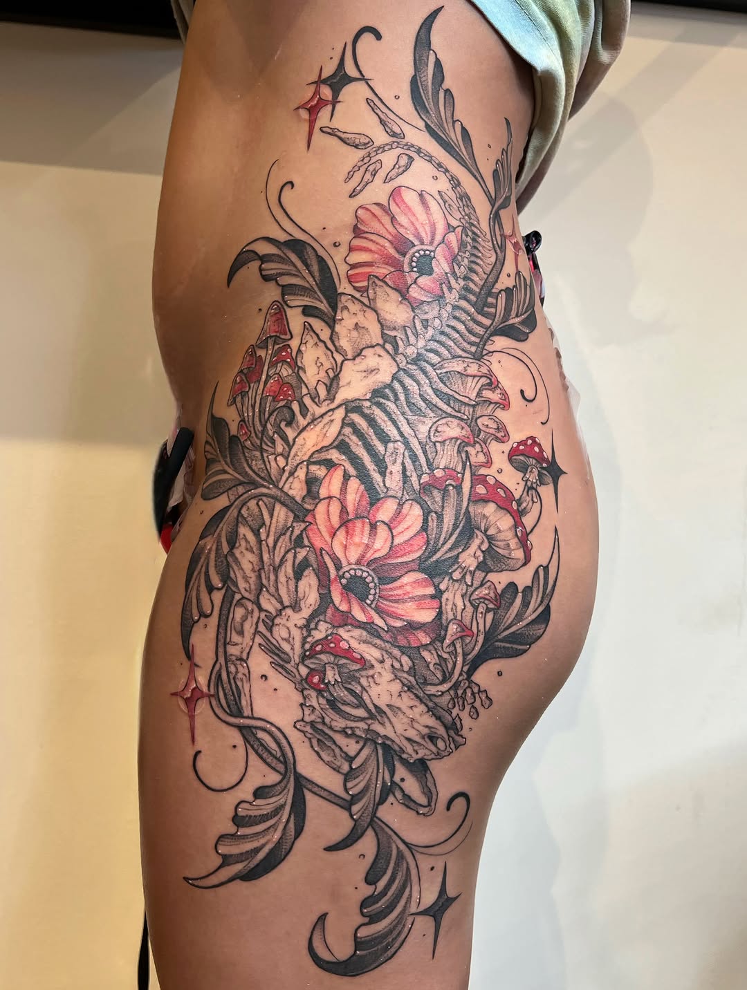 Tattoo by @toothfairytats — dark_realism, black_and_grey