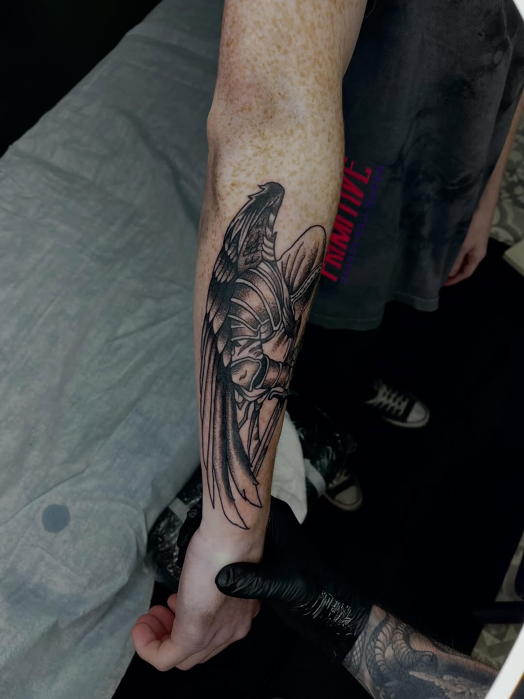 Tattoo by @mccubbinks — blackwork