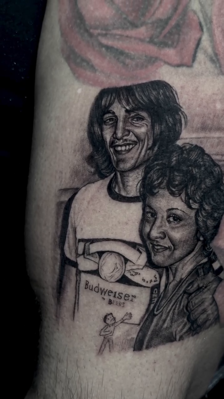 Tattoo by @jamesmoyertattoos โ realism, black_and_grey