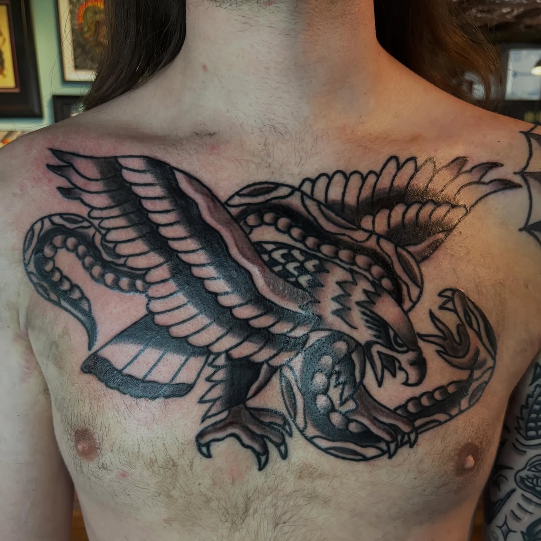 Tattoo by @mitchashpaughtattoo — american_traditional, black_and_grey