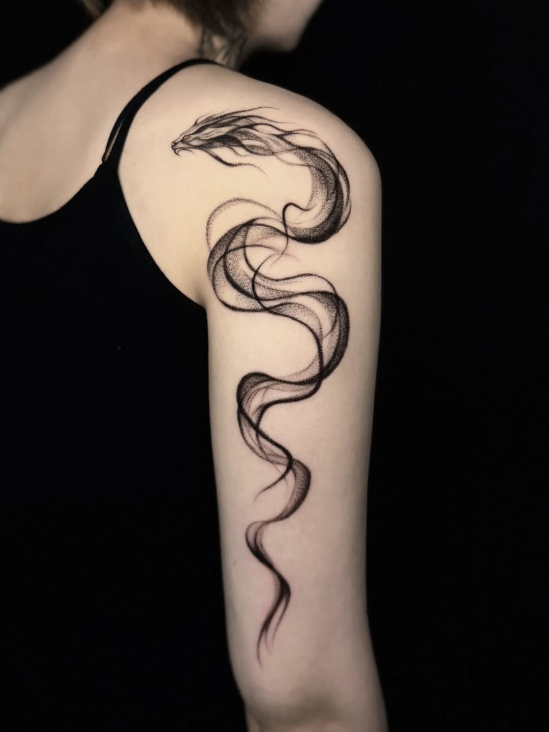 Tattoo by @snako_tattoo β dotwork, fine_line