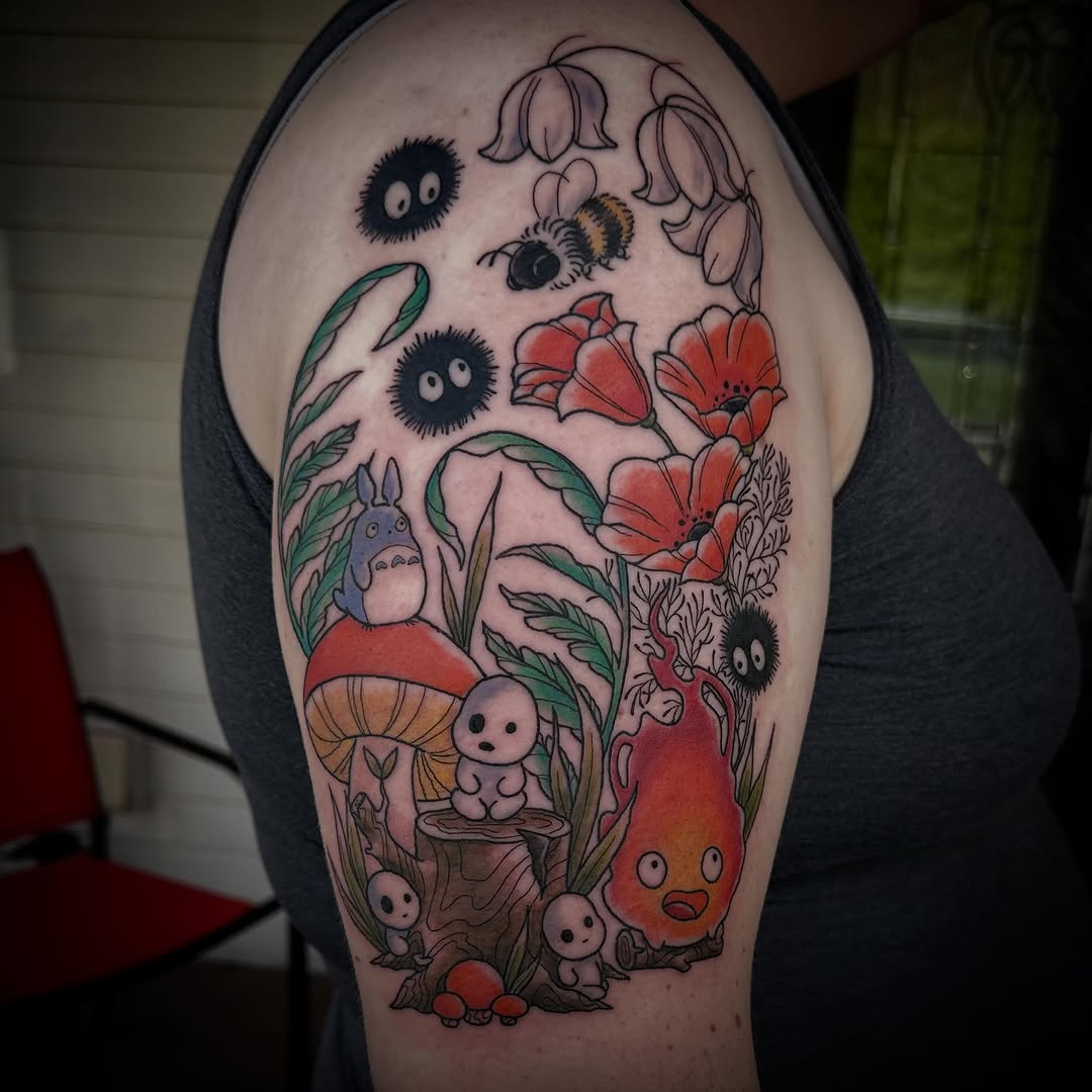 Tattoo by @veggiesaurus — anime