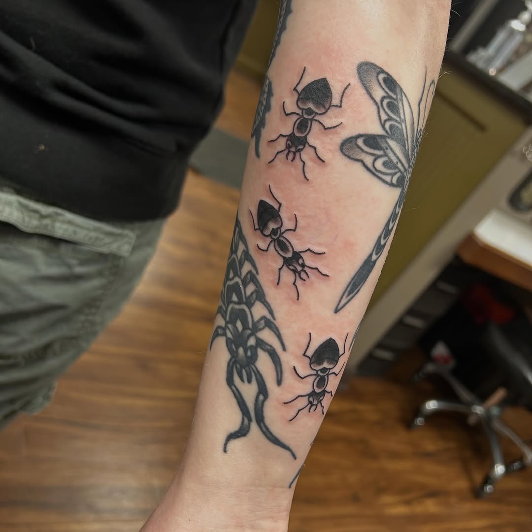 Tattoo by @mya.tattoos — american_traditional, black_and_grey