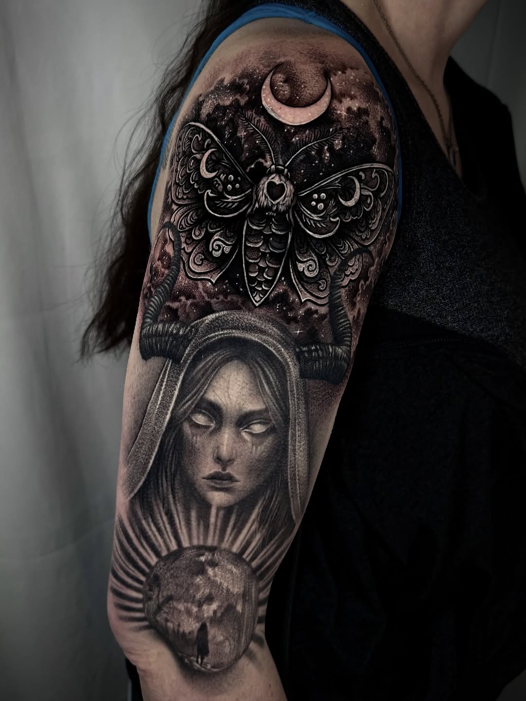 Tattoo by @drew_romero_tattoos โ realism, dark_realism