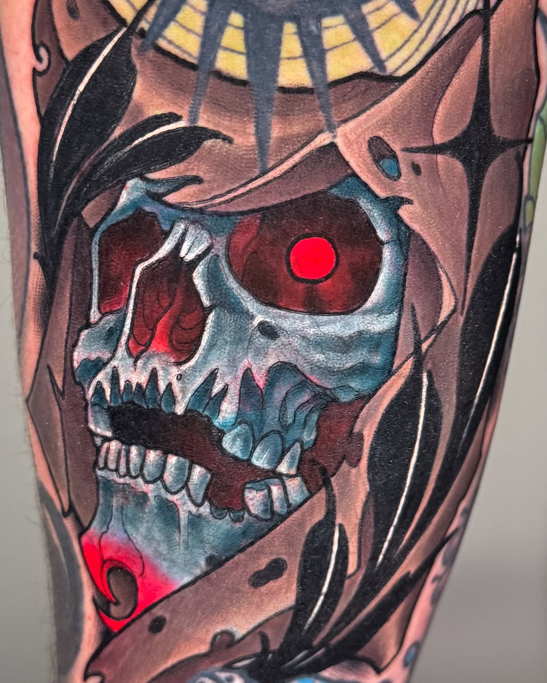 Tattoo by @tattoos_by_austin — illustrative, dark_realism