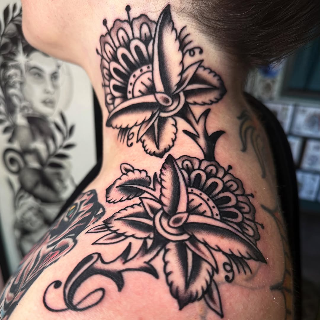 Tattoo by @daniwilliamstattoo — american_traditional, illustrative